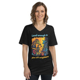 Piss Off Neighbors Unisex Short Sleeve V-Neck T-Shirt - Beyond T-shirts
